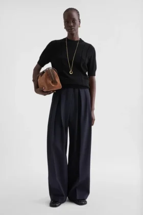 Wool Gabardine Trousers
