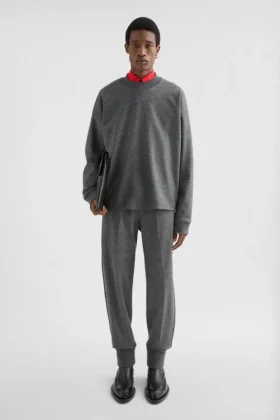 Wool Melton Sweatpants