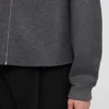 Wool Melton Zip-Up Jacket