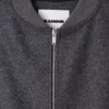 Wool Melton Zip-Up Jacket