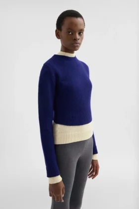 Wool Mock-Neck Sweater