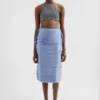 Wool Poplin Halter Top