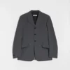 Wool Poplin Tailored Jacket