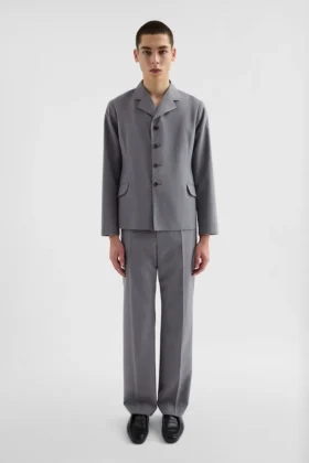 Wool Poplin Trousers