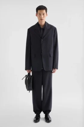 Wool Poplin Trousers