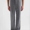 Wool Poplin Trousers