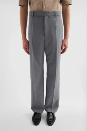Wool Poplin Trousers