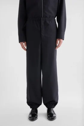 Wool Poplin Trousers