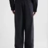 Wool Poplin Trousers