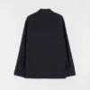 Wool Poplin Zip-Up Shirt