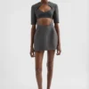 Wool Twill Cut-Out Mini Dress
